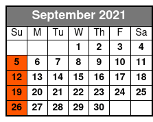Jazz Brunch Cruise September Schedule