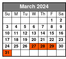 Tour and Photo Shoot in French Quarter March Schedule