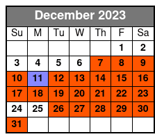 09:00 December Schedule
