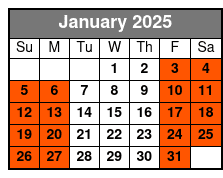 Larger Groups January Schedule