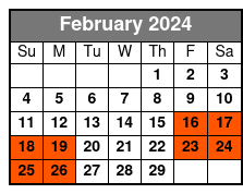 Private Urban Plantation and French Quarter Walking Tour February Schedule