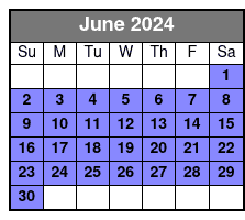 Garden District Tour June Schedule