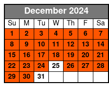 Garden District Tour December Schedule