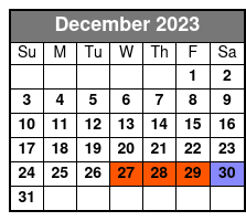 New Orleans Supernatural and Dark History Tour December Schedule