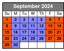 Start Times September Schedule
