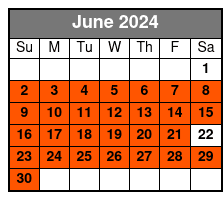 Large 16 Passenger Air Boat June Schedule