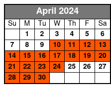 Departure April Schedule