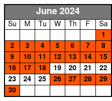Departure June Schedule