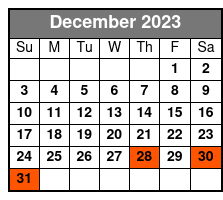 Cemetery Garden District 2pm December Schedule