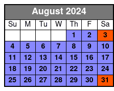 Boat Ride - No Pick Up August Schedule