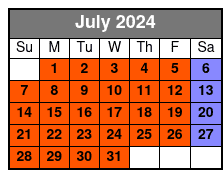 Boat Ride with Pick-Up July Schedule
