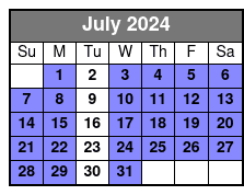 Whitney Plantation Tour July Schedule