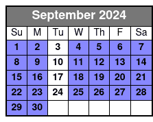 Whitney Plantation Tour September Schedule