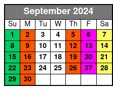 Jamnola New Orleans September Schedule
