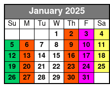Jamnola New Orleans January Schedule