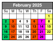 Jamnola New Orleans February Schedule