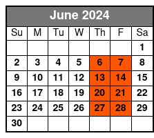 Family Friendly Snorkeling and Dolphin Tour June Schedule