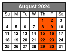 Family Friendly Snorkeling and Dolphin Tour August Schedule