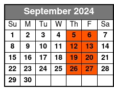 Family Friendly Snorkeling and Dolphin Tour September Schedule