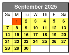 Clear Kayaking Eco Adventure Tour in Marianna September Schedule