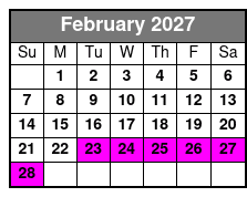 Clear Kayaking Eco Adventure Tour in Marianna February Schedule