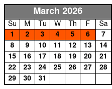 3 Hour Jet Ski Rental March Schedule