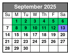 Private 4 Hour Crab Island Adventure Cruise September Schedule