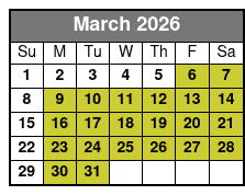 Private 4 Hour Crab Island Adventure Cruise March Schedule