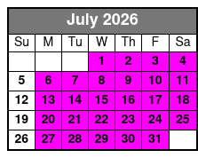 Private 4 Hour Crab Island Adventure Cruise July Schedule