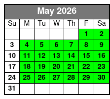 Private Crab Island Adventure Cruise May Schedule