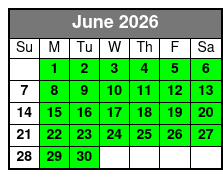 Private Crab Island Adventure Cruise June Schedule