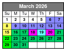 Private Pontoon Boat to Crab Island with Dolphin Cruise March Schedule