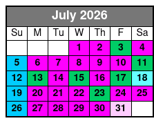 Private Pontoon Boat to Crab Island with Dolphin Cruise July Schedule