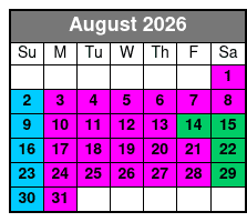 Private Pontoon Boat to Crab Island with Dolphin Cruise August Schedule