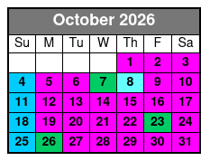 Private Pontoon Boat to Crab Island with Dolphin Cruise October Schedule