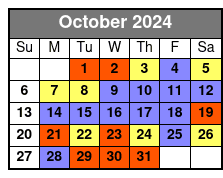 Crab Island/Dolphin Adventure October Schedule