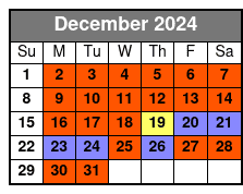 Crab Island/Dolphin Adventure December Schedule