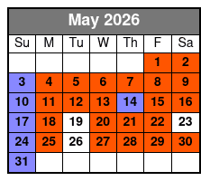 Crab Island/Dolphin Adventure May Schedule