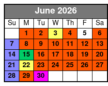 Crab Island/Dolphin Adventure June Schedule