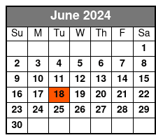 Crab Island/Dolphin Tour 5 Hr. June Schedule