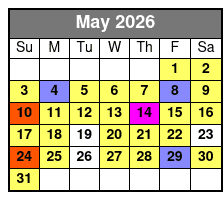 Crab Island/Dolphin Tour 4 Hr. May Schedule