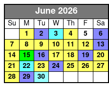 Crab Island/Dolphin Tour 4 Hr. June Schedule