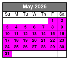 Sunset and Dolphin Watching Cruise in Destin May Schedule