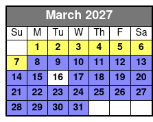 Sunset and Dolphin Watching Cruise in Destin March Schedule