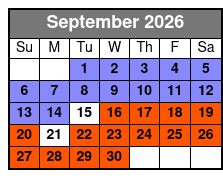 Snorkeling and Dolphin Watching Experience in Destin September Schedule