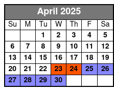 Destin Pontoon Boat Rentals April Schedule