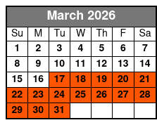 Destin Dolphin Cruise & Dolphin Tours March Schedule