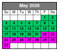 Destin Dolphin Cruise & Dolphin Tours May Schedule