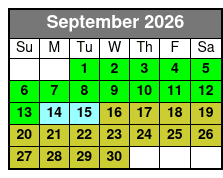 Destin Dolphin Cruise & Dolphin Tours September Schedule