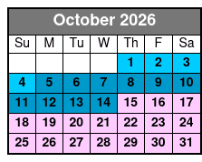 Destin Dolphin Cruise & Dolphin Tours October Schedule